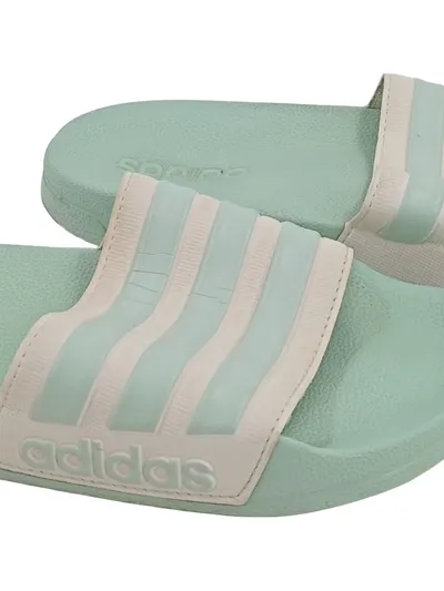 adidas Adilette Shower Badeschuhe Damen Gr. 40 Grün Slip-On Freizeit