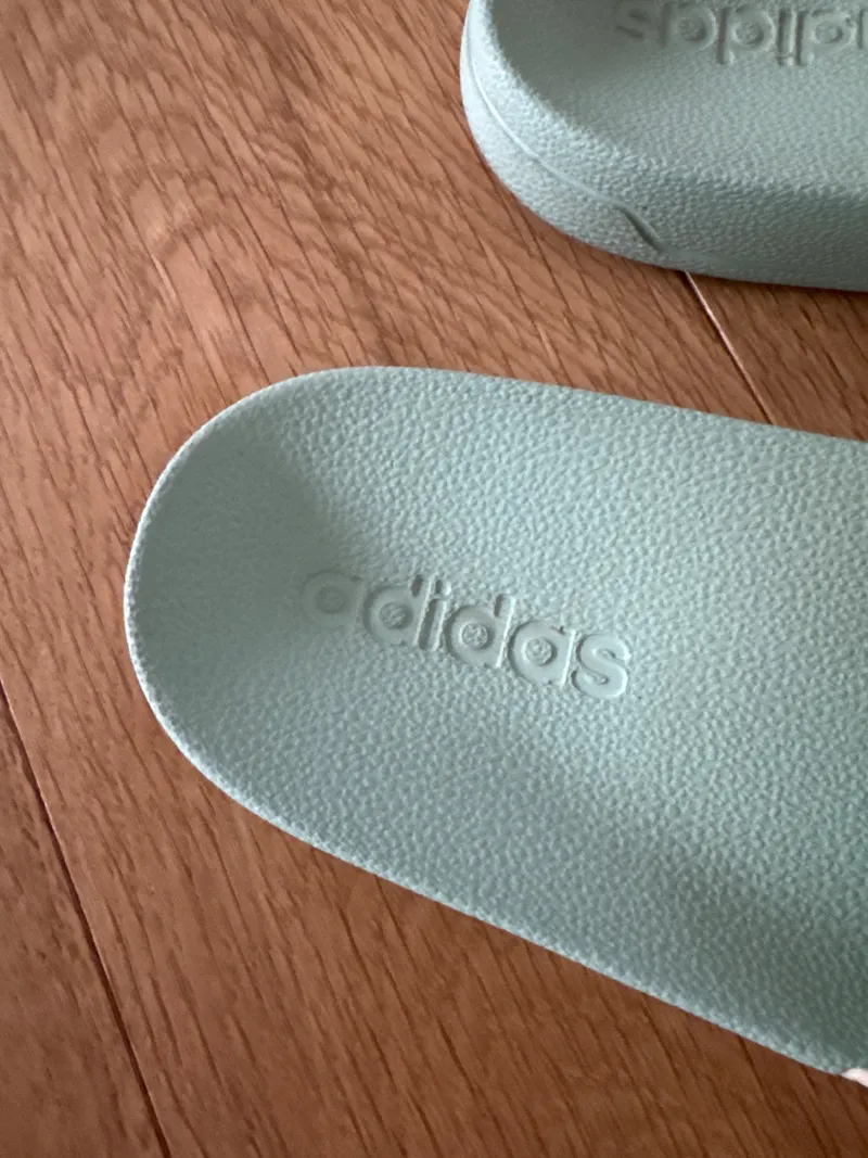 adidas Adilette Shower Badeschuhe Damen Gr. 40 Grün Slip-On Freizeit 3