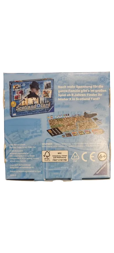Ravensburger Scotland Yard Junior Rätselspiel Detektiv Familienspiel ab 6