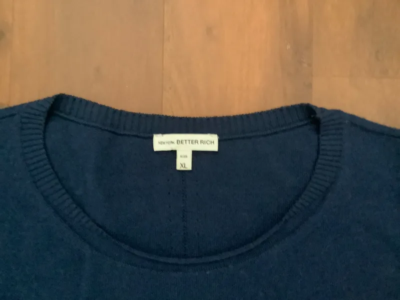 Better Rich Damen Pullover Gr. XL/42 Blau Casual Langarm 3