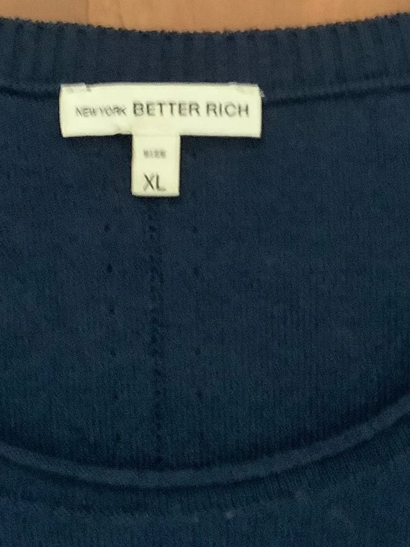 Better Rich Damen Pullover Gr. XL/42 Blau Casual Langarm 4