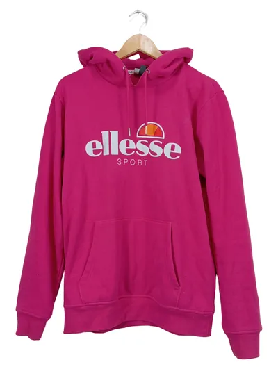 Ellesse Sport Kapuzenpullover Damen Gr. 42/XL Pink Hoodie Logo