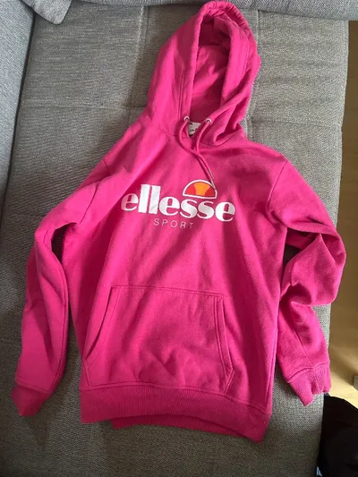Ellesse Sport Kapuzenpullover Damen Gr. 42/XL Pink Hoodie Logo