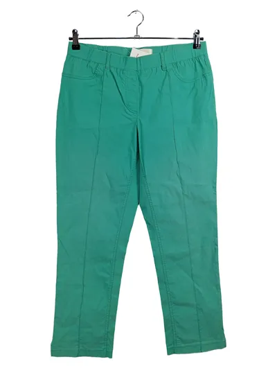 Alessa W. Collection Stoffhose Damen Gr. 40 Grün Casual Baumwolle