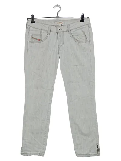 Diesel Damen Jeans Slim Fit Gr. W28/L27 Grau Stretch Hose