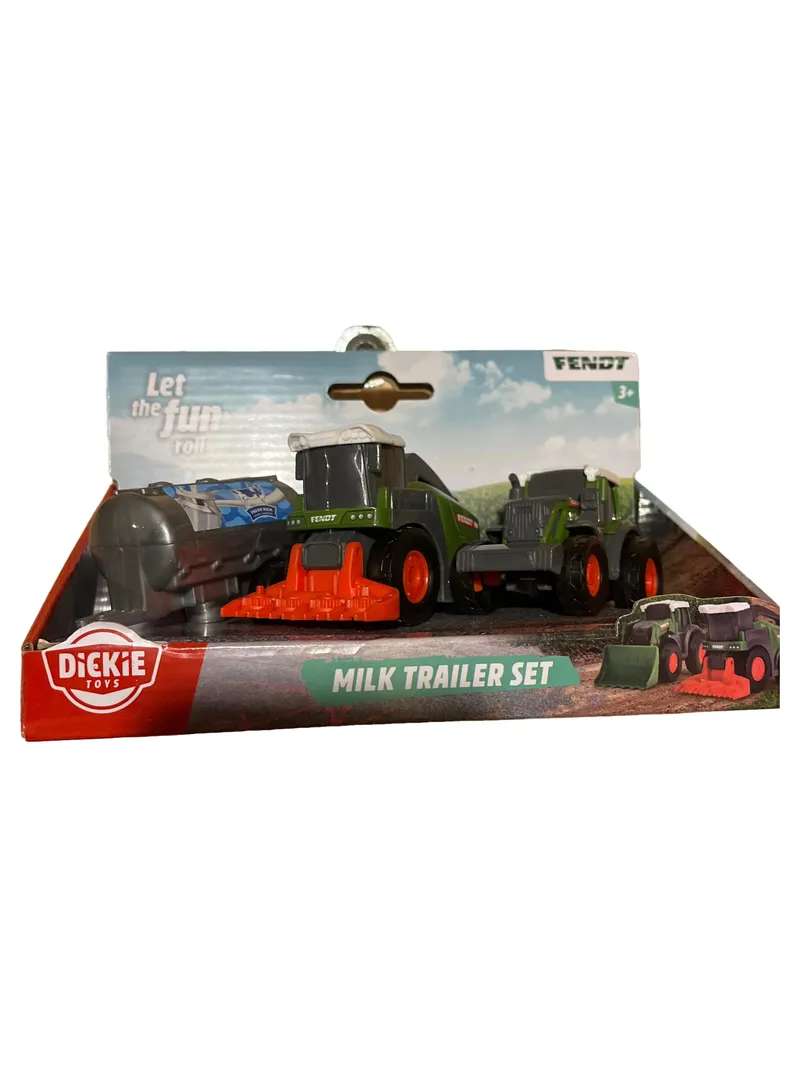Dickie Toys Fendt Milchwagen Set Spielzeugauto Traktor Kunststoff Mehrfarbig 1