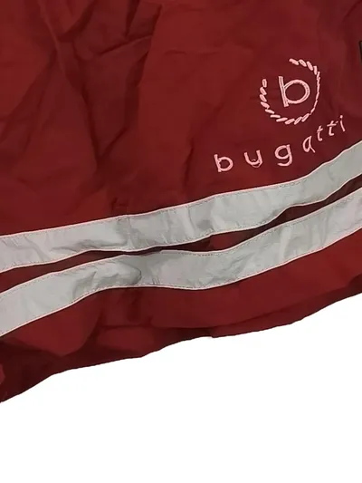 BUGATTI Badeshorts Herren Gr. XXL Rot Weiß Streifen Schwimmhose