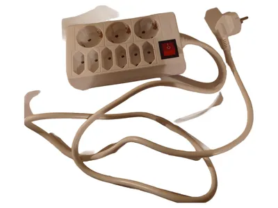 Powerfix Steckdosenleiste 7-fach Schuko Euro Schalter 1,4m Weiß SDL W 9-A