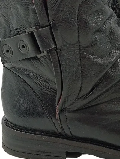 Buffalo Damen Stiefelette Leder Schwarz Gr. 38 Ankle Boot Reißverschluss