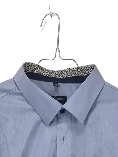 CASAMODA Herren Business Hemd Langarm Comfort Fit Gr. 49 Blau Baumwolle