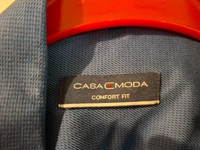 CASAMODA Herren Business Hemd Langarm Blau Comfort Fit Gr. 48/3XL