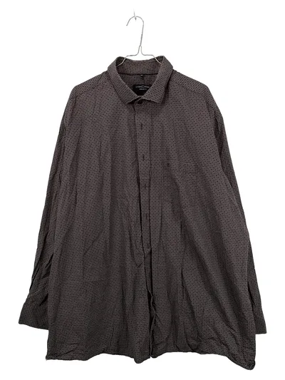 CASAMODA Herren Freizeithemd Comfort Fit Gr. 48/3XL Braun Geometrisch