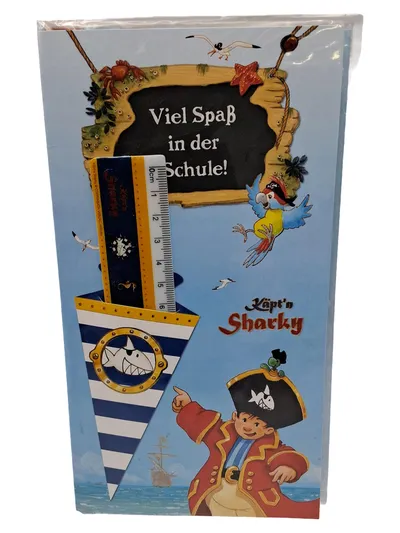 Coppenrath Käpt'n Sharky Lineal Schulanfang Piraten Kinder 16cm