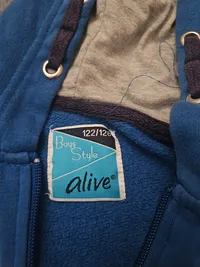 Alive Boys Style Kapuzenpullover Hoodie Gr. 122/128 Blau Kopfhörer Print 5