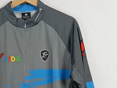 Endura Fahrradtrikot Herren Gr. L Radtrikot AIDA Grau Bunt Cycling