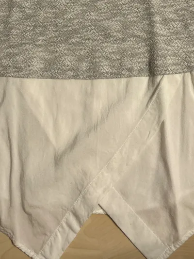 W5 Damen Top Gr. M Grau Meliert Ärmellos Layered Look Casual