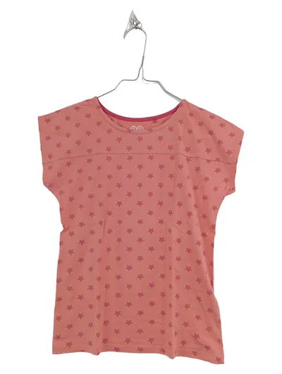 Here & There Mädchen T-Shirt Rosa Sternenmuster Gr. 134-140