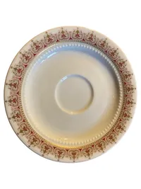Eschenbach Untertasse Porzellan Klassisch Florales Muster Weiß 15 cm 1