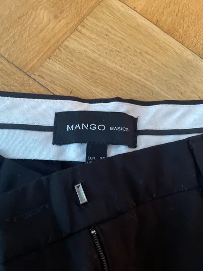 MANGO Basics Anzughose Damen Gr. 36 Schwarz Business Hose