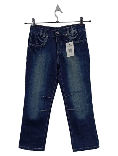 OKAY Jeans Kinder Regular Fit Gr. 128 Blau Denim Hose Casual