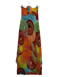 Anna Field Damen Maxikleid Sommerkleid Gr. 38 M Neckholder Paisley Boho Bunt 1
