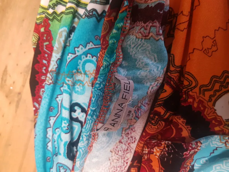 Anna Field Damen Maxikleid Sommerkleid Gr. 38 M Neckholder Paisley Boho Bunt 4