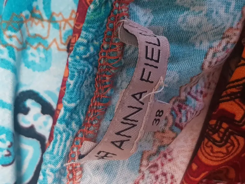 Anna Field Damen Maxikleid Sommerkleid Gr. 38 M Neckholder Paisley Boho Bunt 5
