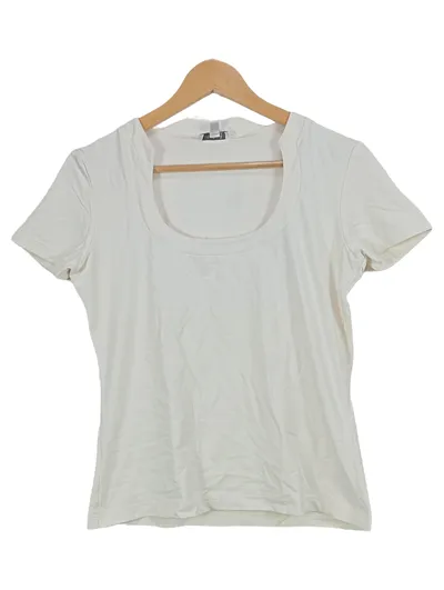 1.2.3 Paris Damen T-Shirt Gr. 40-42/XL Weiß Polyamid Basic
