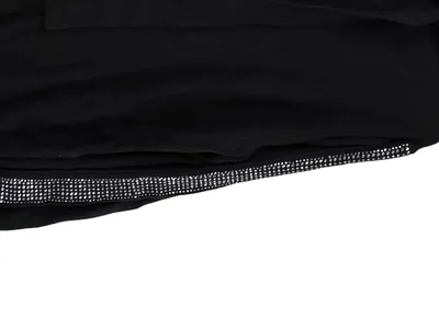 Steilmann Hoodie Kapuzenpullover Damen Schwarz Gr. 40x42 Strass Viskose Mix