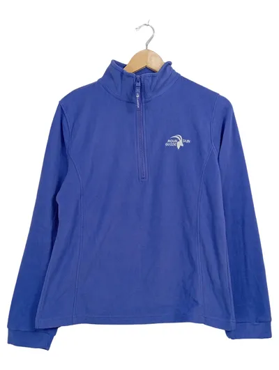 Mountain Guide Damen Fleecepullover Blau Gr. XL Outdoor Halfzip
