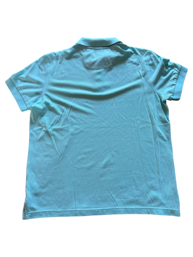 HUGO BOSS Green Herren Poloshirt Türkis Gr. M/38 Baumwolle Regular Fit 2