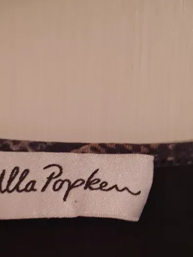 Ulla Popken Kleid Damen Gr. 42/XL Schwarz Floral Elegant 3/4 Arm 5