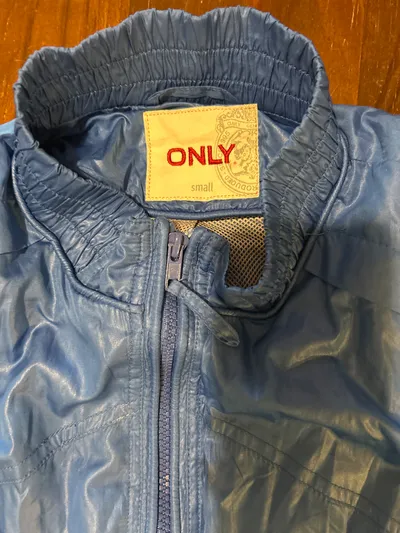 ONLY Damen Bomberjacke Blau Gr. S Leichte Jacke Windbreaker