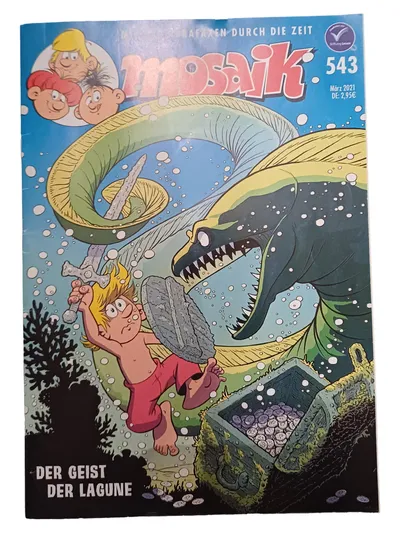 Abrafaxe Mosaik Comic Heft 543 Geist der Lagune Unterwasser Schatz