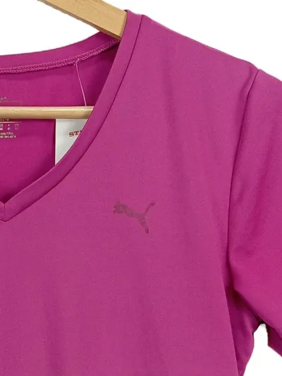 PUMA Damen T-Shirt Kurzarm Sport Fitness Polyester Pink Gr. 38 M