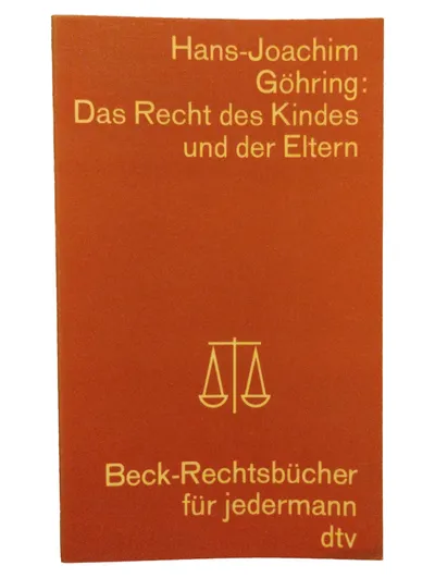 Familienrecht Gesetzbuch dtv Göhring: Recht Kind Eltern Taschenbuch
