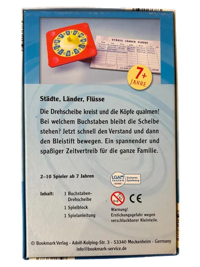 Bookmark Verlag Quizspiel Geografie Städte Länder Lernspiel Familienspiel