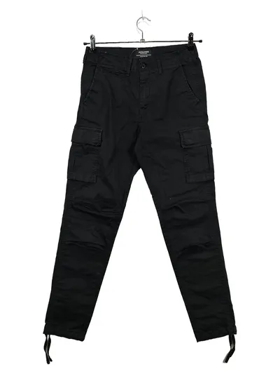Jack & Jones Cargohose Herren 28x32 Schwarz Cargo Pants Studio Slim