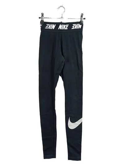 Nike Sportswear Leggings Kinder Mädchen Gr. 140 Schwarz Logo Print