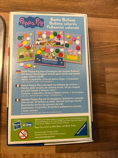 Ravensburger Peppa Pig Ballon Sammelspiel Würfelspiel Kinder ab 3 Jahre