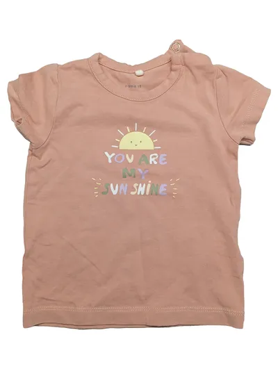 NAME IT Baby T-Shirt You Are My Sunshine Rosa Gr. 62 2-4 Monate