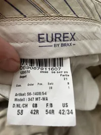 Eurex by Brax Herren Chino Anzughose Beige Gr. 58 W42 Business 4