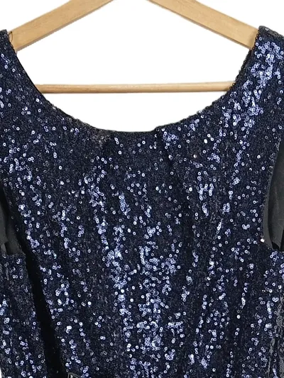 Closet London Cocktailkleid Pailletten Blau Schwarz Gr. 38 M Damen Party