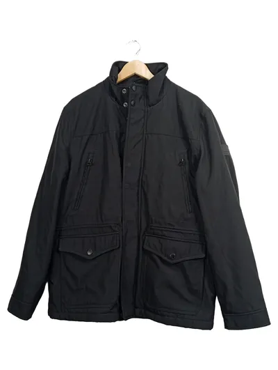 CANDA Herren Jacke Outdoorjacke Casual Schwarz Gr. 50;L Polyester Stehkragen