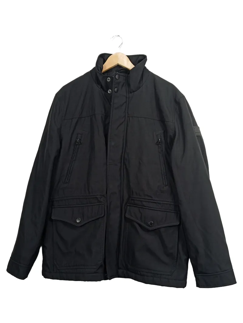 CANDA Herren Jacke Outdoorjacke Casual Schwarz Gr. 50;L Polyester Stehkragen 1