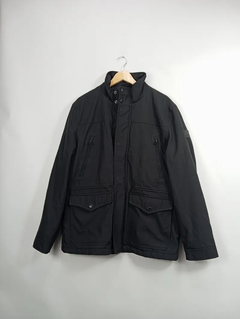 CANDA Herren Jacke Outdoorjacke Casual Schwarz Gr. 50;L Polyester Stehkragen 2