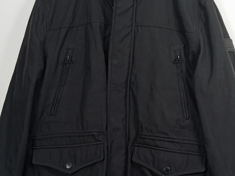 CANDA Herren Jacke Outdoorjacke Casual Schwarz Gr. 50;L Polyester Stehkragen 4