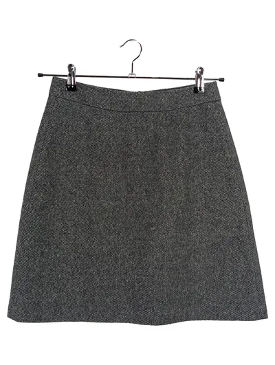 s.Oliver A-Linienrock Damen Business Midirock Meliert Grau Gr. 34 XS