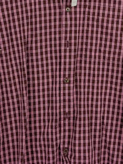 Marc O'Polo Herren Freizeithemd Kariert Rosa Braun Gr. M Regular Fit