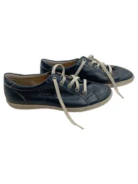 ECCO Damen Sneaker Low Leder Blau Gr. 41 Schnürschuhe Casual 1
